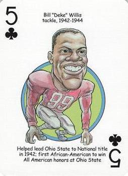 2005 Hero Decks Ohio State Buckeyes Football Heroes Playing Cards #5♣ Bill Willis Front