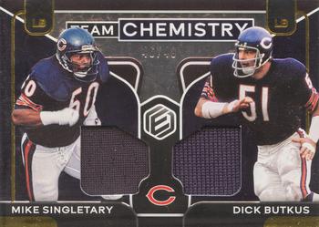 2020 Panini Elements - Team Chemistry #TC-CB Dick Butkus / Mike Singletary Front