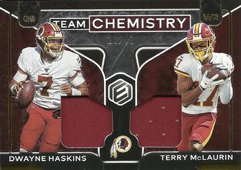 2020 Panini Elements - Team Chemistry #TC-WR Terry McLaurin / Dwayne Haskins Front