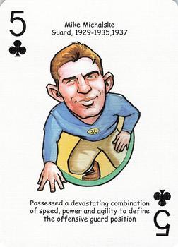 2006 Hero Decks Green Bay Packers Football Heroes Playing Cards #5♣ Mike Michalske Front