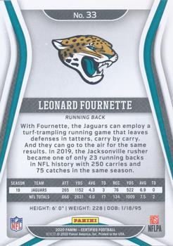 2020 Panini Certified - Mirror #33 Leonard Fournette Back