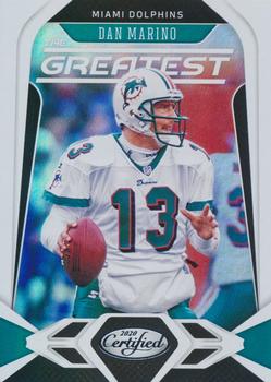 2020 Panini Certified - The Greatest #G-DM Dan Marino Front