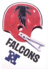 1983 Kellogg's Touchdown Game Stickers #NNO Atlanta Falcons Front