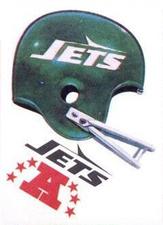 1983 Kellogg's Touchdown Game Stickers #NNO New York Jets Front