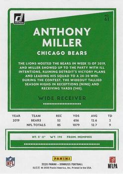 2020 Donruss - Season Stat Line #61 Anthony Miller Back