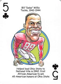 2014 Hero Decks Ohio State Buckeyes Football Heroes Playing Cards #5♣ Bill Willis Front