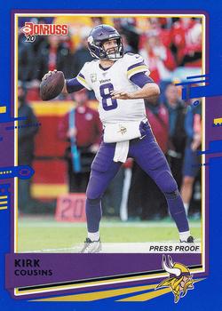 2020 Donruss - Press Proof Blue #158 Kirk Cousins Front