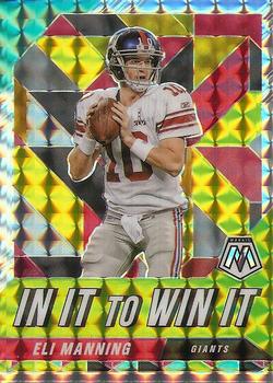 2020 Panini Mosaic - In It To Win It #WIN3 Eli Manning Front