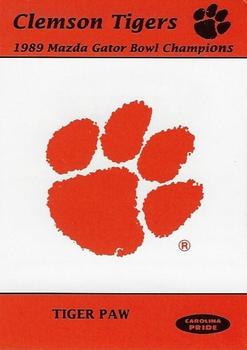 1989 Clemson Tigers #NNO Title Card Front