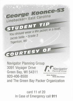 1999 Green Bay Packers Police - Navigator Planning Group #11 George Koonce Back