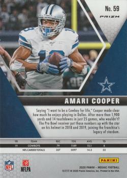 2020 Panini Mosaic - Prizm #59 Amari Cooper Back