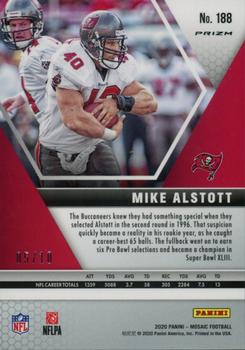 2020 Panini Mosaic - Prizm Gold #188 Mike Alstott Back