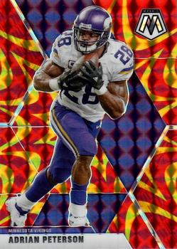 2020 Panini Mosaic - Prizm Reactive Gold #132 Adrian Peterson Front