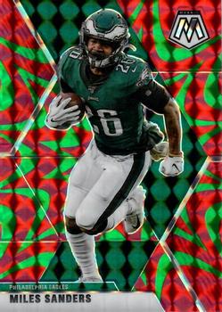 2020 Panini Mosaic - Prizm Reactive Green #162 Miles Sanders Front