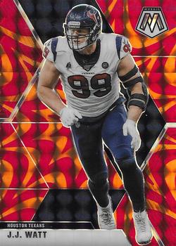 2020 Panini Mosaic - Prizm Reactive Orange #87 J.J. Watt Front