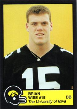 1989 Iowa Hawkeyes #NNO Brian Wise Front