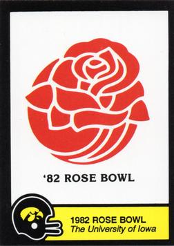 1989 Iowa Hawkeyes #NNO 1982 Rose Bowl Front
