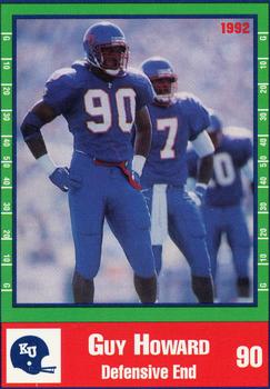 1992 Kansas Jayhawks #NNO Guy Howard Front