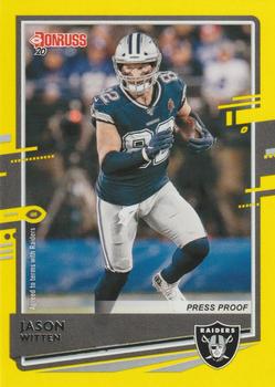 2020 Donruss - Press Proof Yellow #83 Jason Witten Front