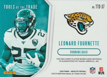 2020 Panini Absolute - Tools of the Trade Double Prime #TTD-37 Leonard Fournette Back