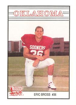 1989 Oklahoma Sooners Police #NNO Eric Bross Front