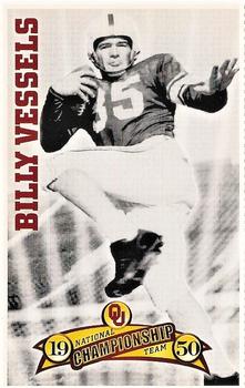 2000 Conoco/Pizza Hut Oklahoma Sooners #NNO Billy Vessels Front