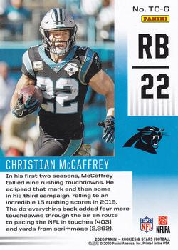 2020 Panini Rookies & Stars - Touchdown Club #TC-6 Christian McCaffrey Back