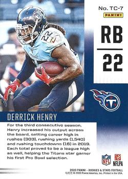 2020 Panini Rookies & Stars - Touchdown Club #TC-7 Derrick Henry Back