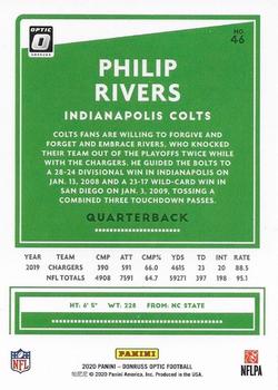 2020 Donruss Optic #46 Philip Rivers Back