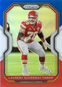 2020 Panini Prizm - Prizm Red White and Blue #129 Laurent Duvernay-Tardif Front