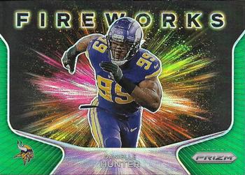 2020 Panini Prizm - Fireworks Prizms Green #23 Danielle Hunter Front