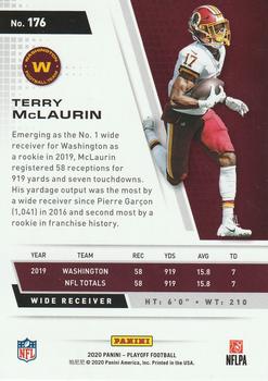 2020 Panini Playoff #176 Terry McLaurin Back