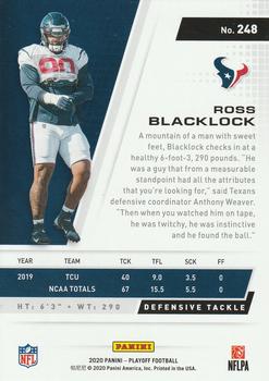 2020 Panini Playoff #248 Ross Blacklock Back