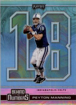 2020 Panini Playoff - Behind the Numbers Silver #BTN-5 Peyton Manning Front