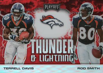 2020 Panini Playoff - Thunder & Lightning Red #TL-12 Rod Smith / Terrell Davis Front