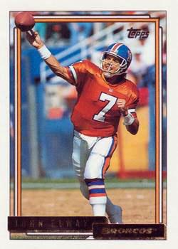 1992 Topps - Gold #125 John Elway Front