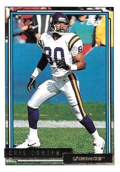 1992 Topps - Gold #552 Cris Carter Front