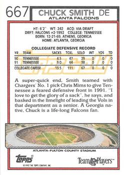 1992 Topps - Gold #667 Chuck Smith Back