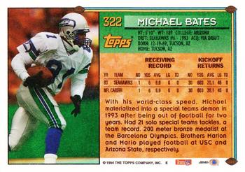 1994 Topps - Special Effects #322 Michael Bates Back