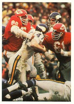 1986 Jeno's Pizza Rolls NFL Action Stickers #50 The Chiefs were Very Defensive Front
