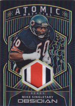 2020 Panini Obsidian - Atomic Material Electric Etch Yellow #AM6 Mike Singletary Front