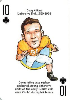 2007 Hero Decks Tennessee Volunteers Football Heroes Playing Cards #10♣ Doug Atkins Front