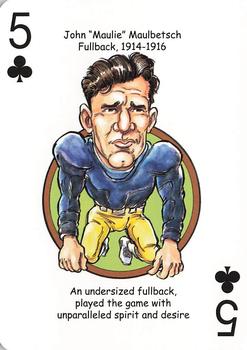 2019 Hero Decks Michigan Wolverines Football Heroes Playing Cards #5♣ John Maulbetsch Front