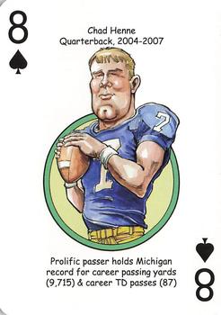 2019 Hero Decks Michigan Wolverines Football Heroes Playing Cards #8♠ Chad Henne Front