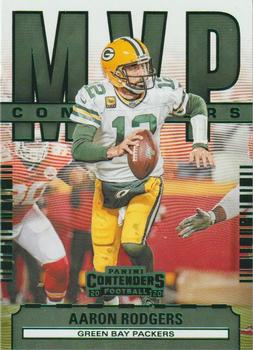 2020 Panini Contenders - MVP Contenders Emerald #MC-ARO Aaron Rodgers Front