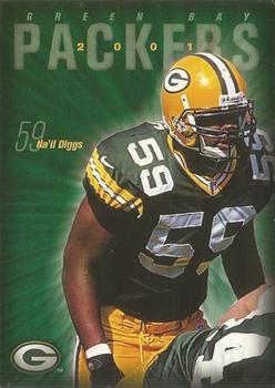 2001 Green Bay Packers Police - Progressive Auto Insurance & Wisconsin State Patrol #13 Na'il Diggs Front