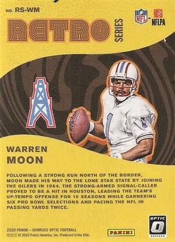 2020 Donruss Optic - Retro Series #RS-WM Warren Moon Back