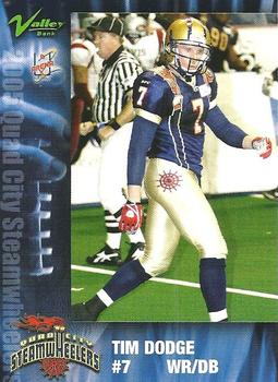 2005 Quad City Steamwheelers (AF2) #NNO Tim Dodge Front