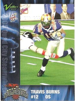 2005 Quad City Steamwheelers (AF2) #NNO Travis Burns Front