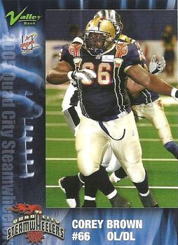 2005 Quad City Steamwheelers (AF2) #NNO Corey Brown Front